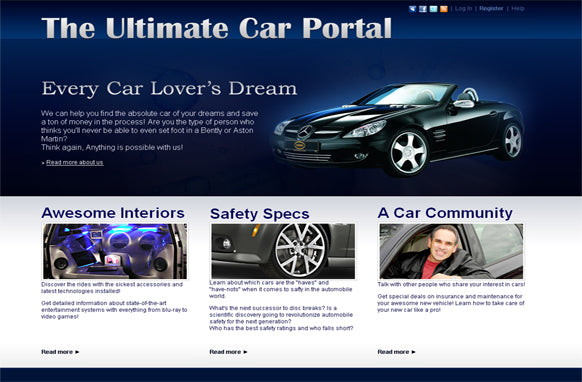 Car Portal HTML e PSD Template