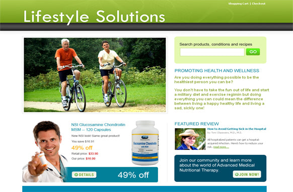Lifestyle Solutions Modelo HTML e PSD